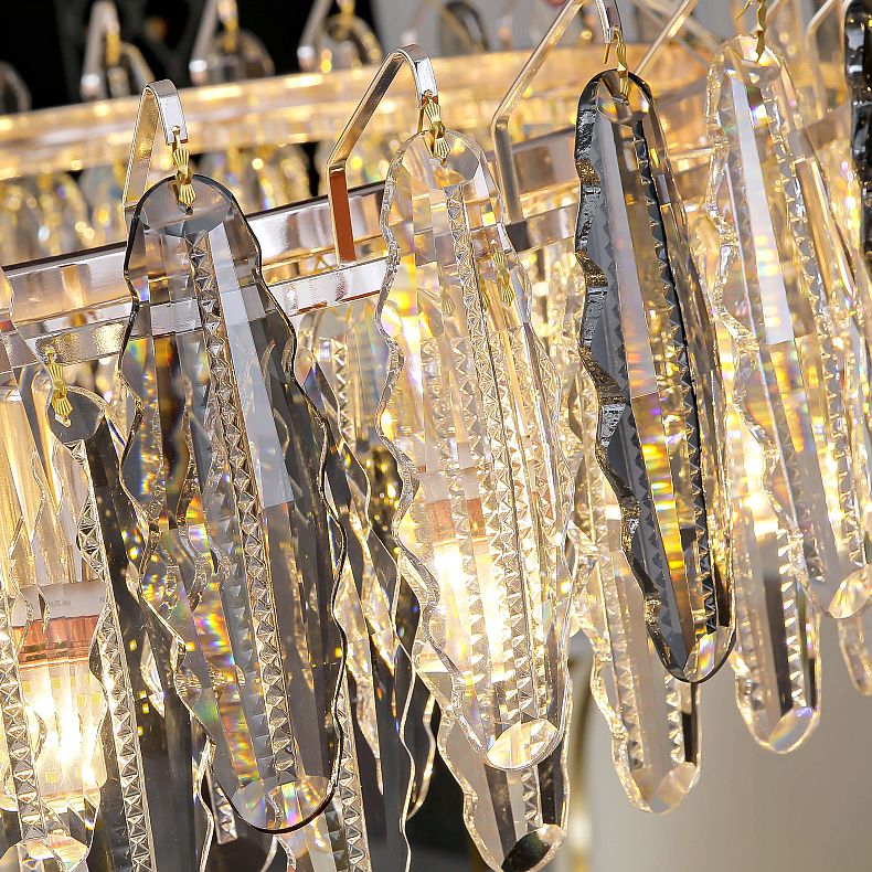 Geometrische hängende Leuchten zeitgenössischer Kristallküchen Anhänger Lichter