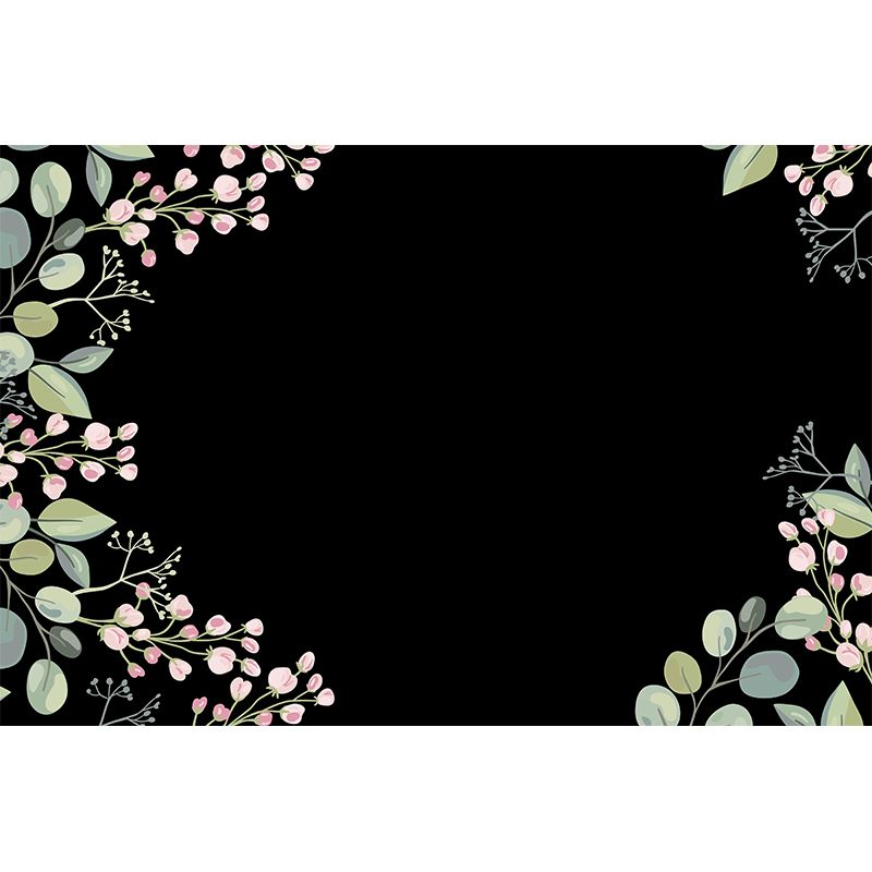 Stain Resistant Tropical Plants Murals Eco-friendly Wallpaper