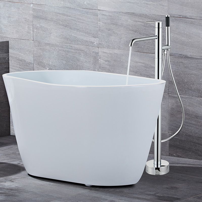 Modern Floor Mounted Metal Freestanding Tub Filler One Handle Freestanding Tub Filler Trim