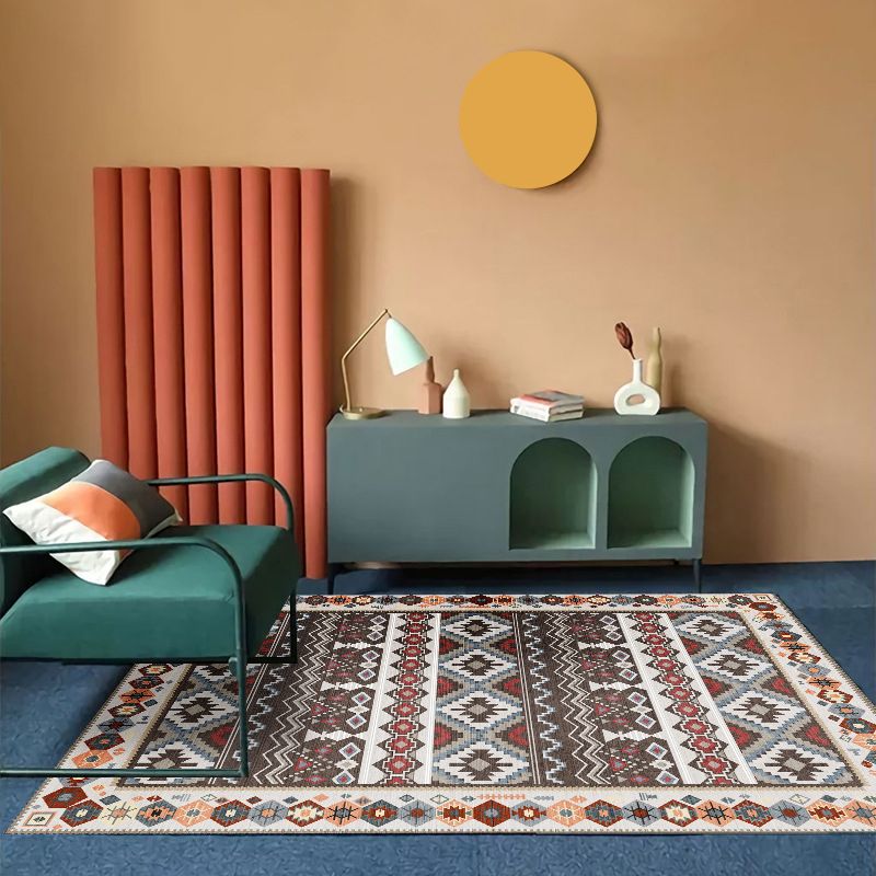 Boheemian Southwestern Patroon Tapijten Multi-kleuren Polyster Area Tapijt Non-slip Backing Washable Area Rug voor decoratie