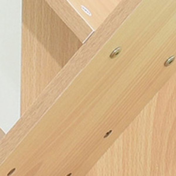 Modern Engineered Wood Bookcase Geometric Bookshelf for Living Room