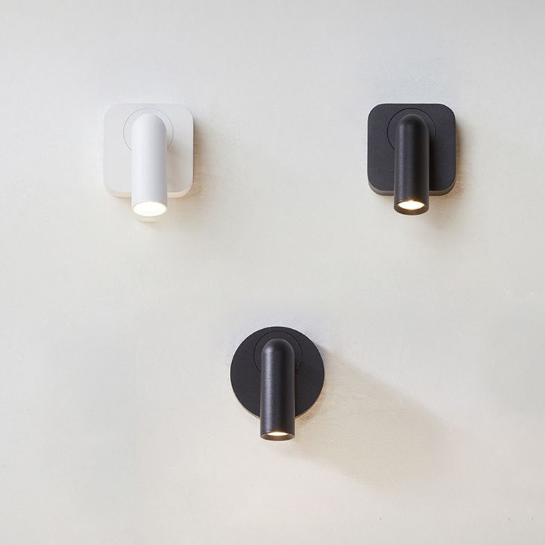 Plan de pared LED de aluminio esmerilado en la simplicidad moderna Luz de pared geométrica de metal para el dormitorio