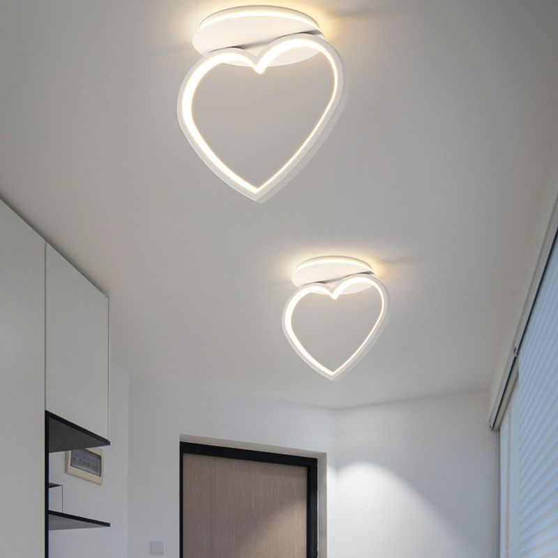 Modernism LED Ceiling Light White Flush Mount Lighting for Dining Room
