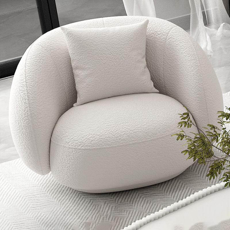 Modern Style Sofa with Curved Back and Padded Sponge Seat Sofa