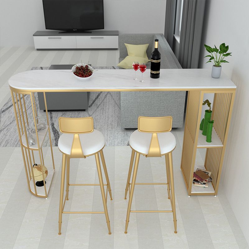 Industrial Style Rectangle Bar Counter Table Stone Bar Counter Table for Home