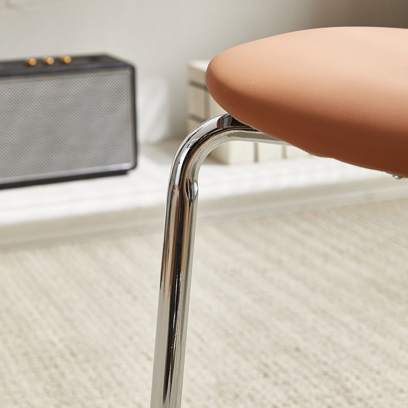 Metal Dining Chair Wooden Simplified Side Chair for Dining Room