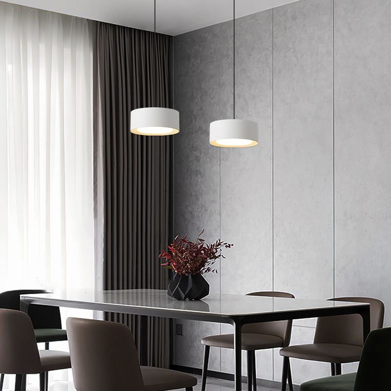 Acryl cirkelvormige ledhanglamp in moderne beknopte stijl smeedijzeren hanglampje voor slaapkamer