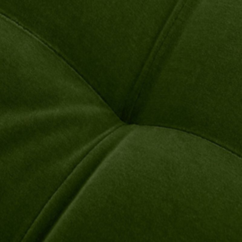 Contemporary Upholstered Chaise Lounge Square Arms Chaise in Green/Blue