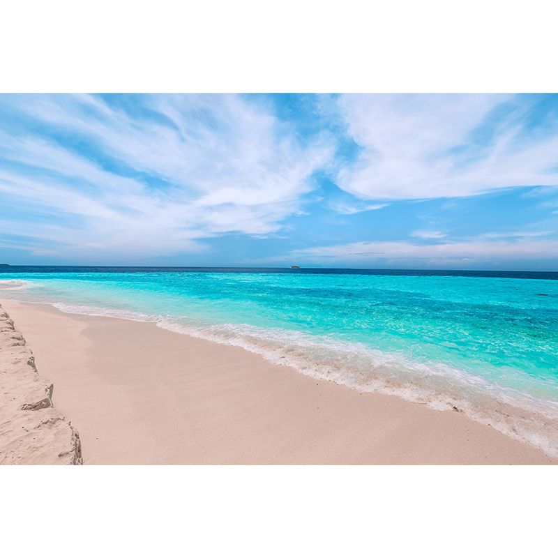 Decorative Photography Mural Wallpaper Sea Beach Indoor Wall Mural