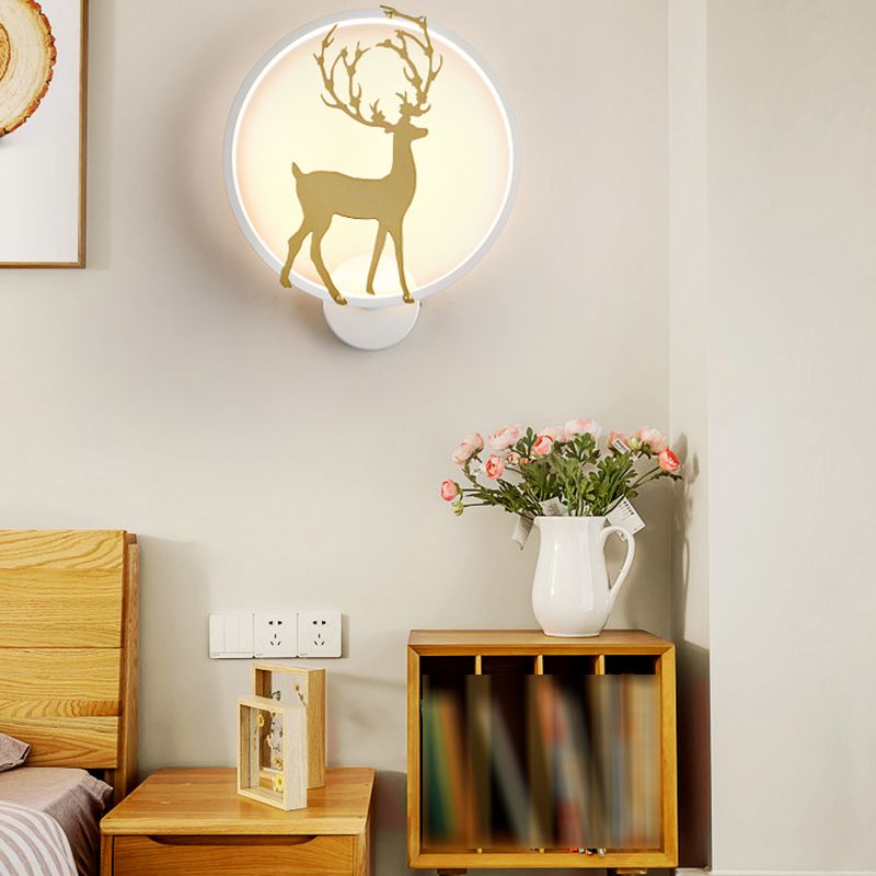Kids Style Unique Shape Wall Light Metal 1 Light Wall Mounted Light Fixture