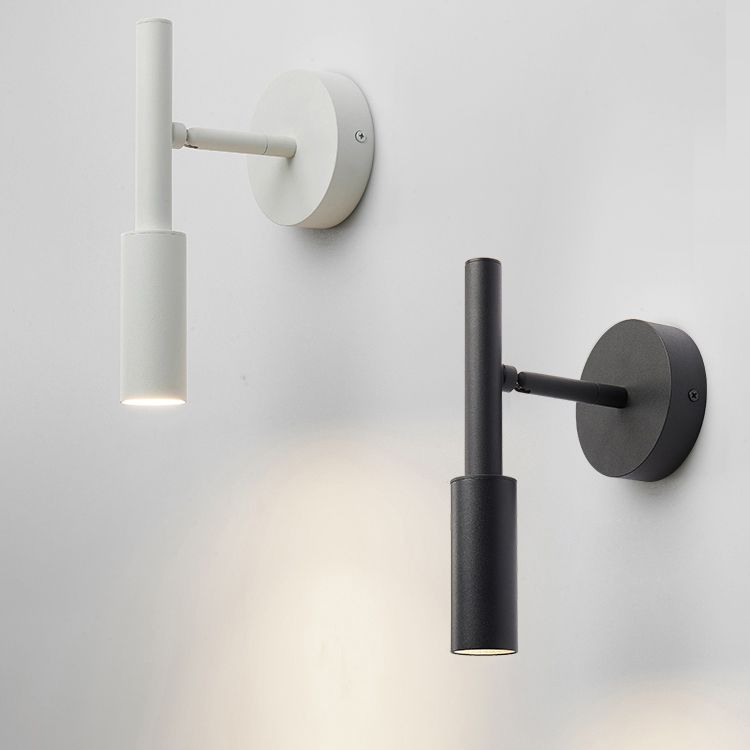 Luz de lectura rotativa de luz de pared metálica de estilo moderno para sala de estar de dormitorio de hotel