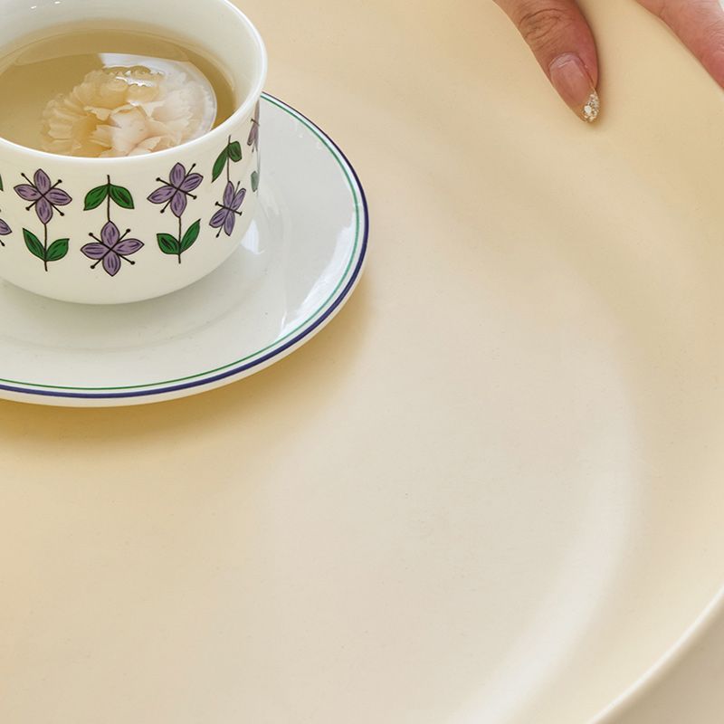 Contemporary Corner Table Metal Round Pedestal Accent Side Table