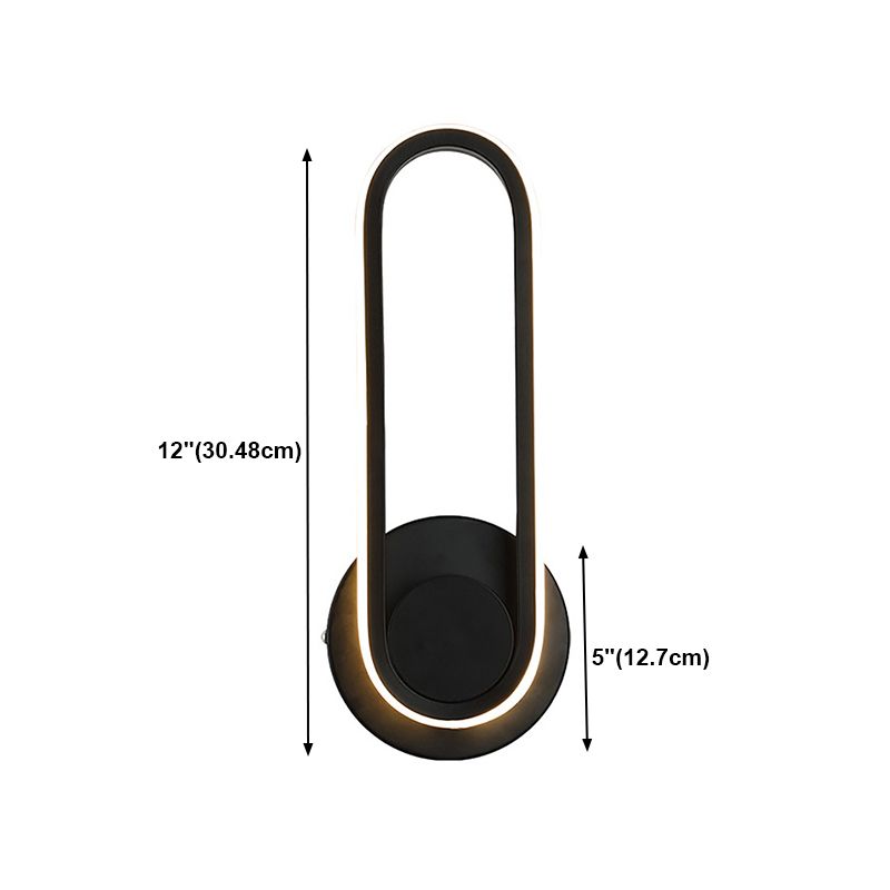 Modern Style Wall Sconce Rotatable LED Wall Mount Lamp for Living Room