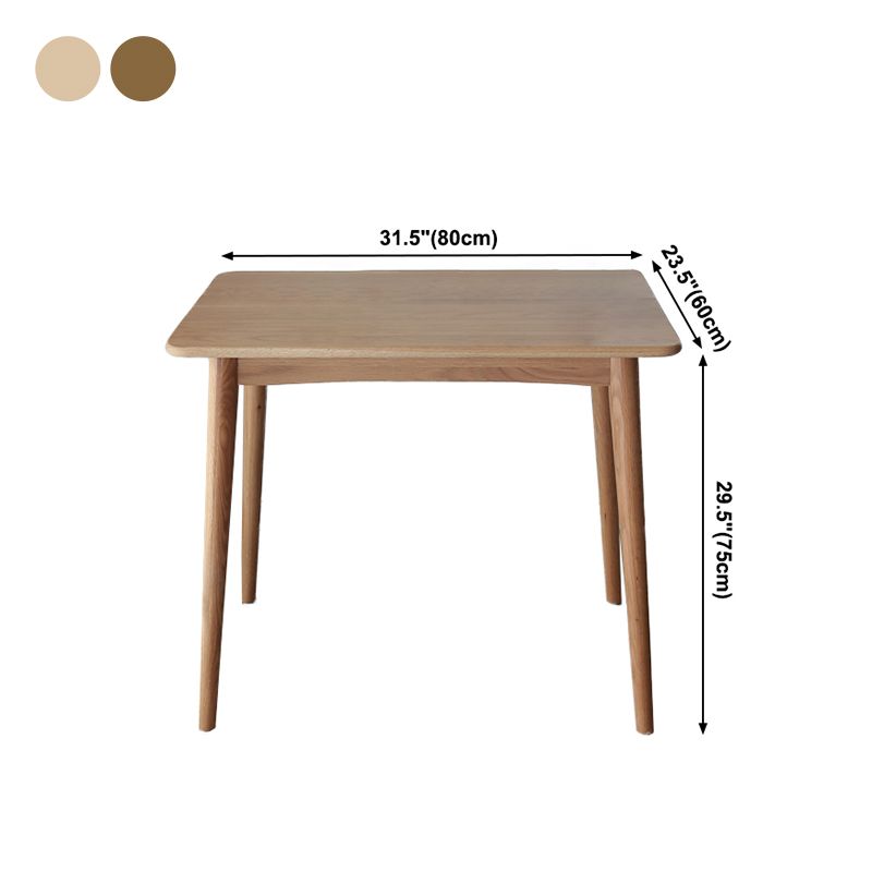 Collezione per sala da pranzo in legno in legno massiccio contemporaneo con 4 piedi