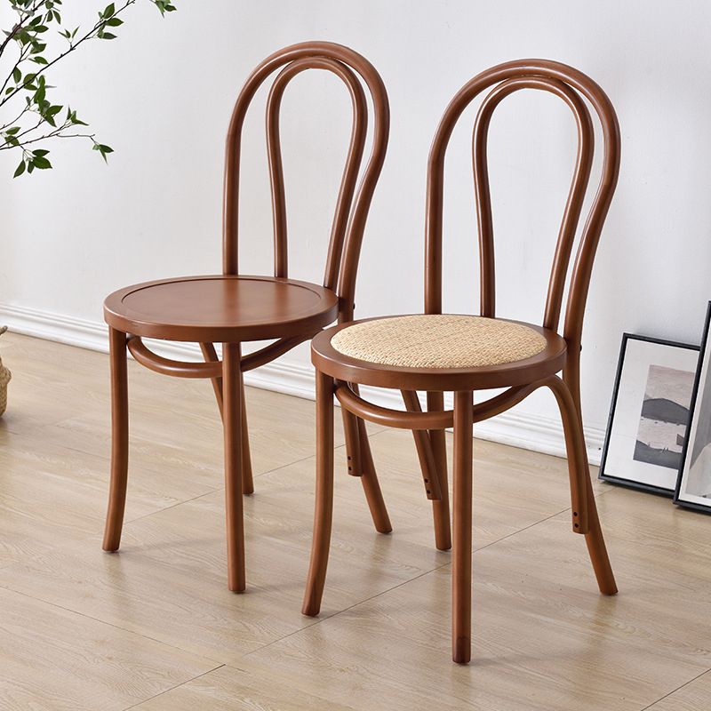 Moderne Küchen -Esszimmer Birch Holzstuhl Windsor Back Side Stühle Set Set