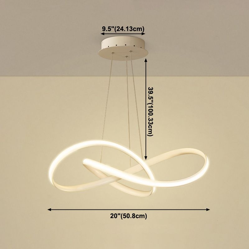 Cirkel hangende licht moderne stijl metalen led hangende verlichtingsarmaturen voor eetkamer woonkamer