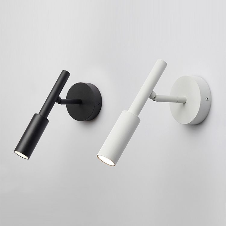 Luz de lectura rotativa de luz de pared metálica de estilo moderno para sala de estar de dormitorio de hotel