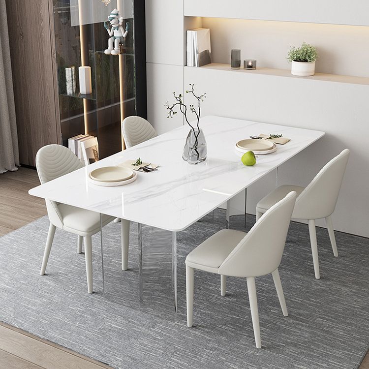 Modern Sintered Stone Dining Table Set 1/2/3/5/6 Pieces Dining Set for Home Use