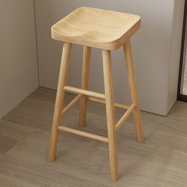 Modern Double Pedestal Bar Table Set 1/2/3 Pcs Solid Wood Bar Table and Backless Stools