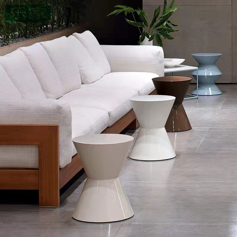 No Distressing Plastic Pedestal Modern Round 1 Coffee Table for Bedroom