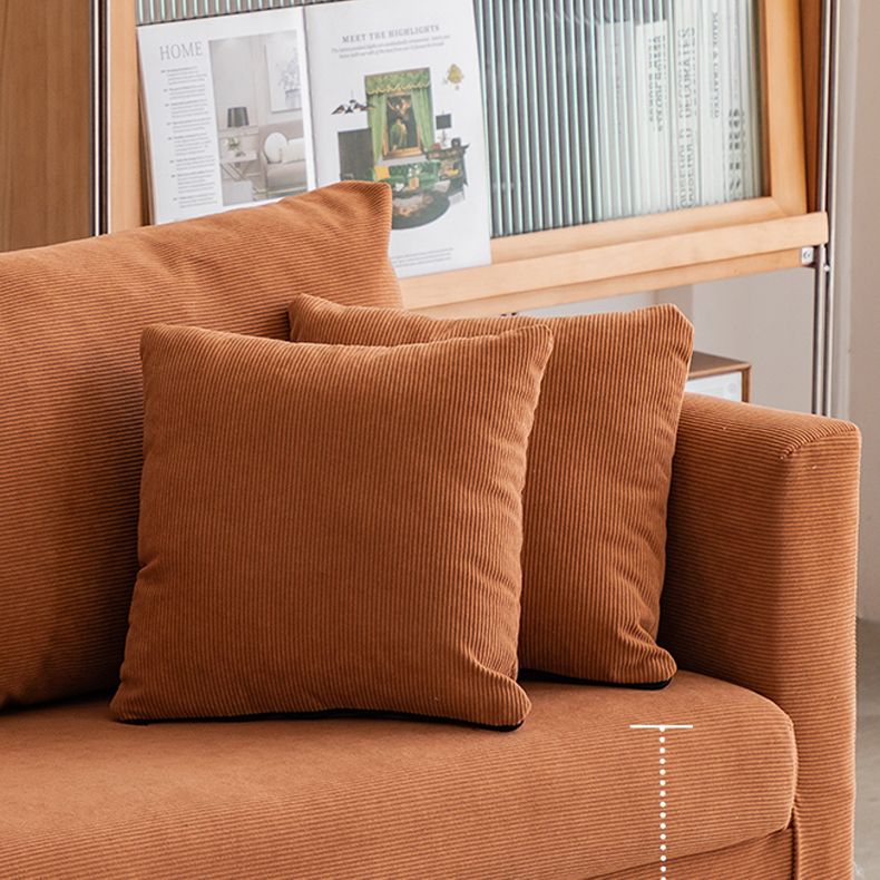 Velvet Sofa 26.77" High Scandinavian Tuxedo Arm Sofa with Storage