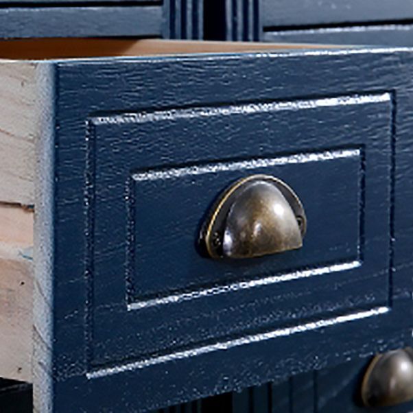 Mid-Century Modern Accent Cabinet with Solid Wood Turned Legs