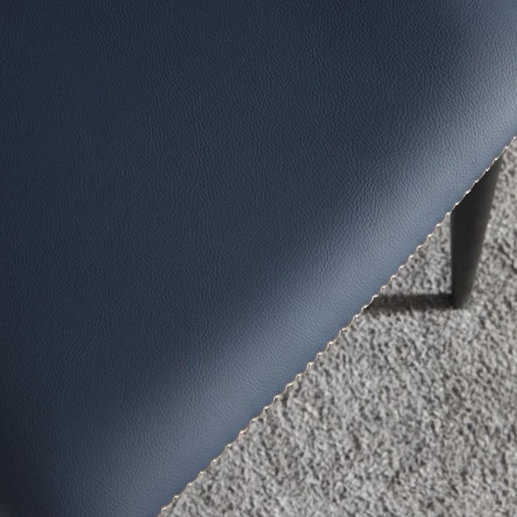 Silla sin brazos de comedor de metal contemporáneo, silla Wingback Parsons para uso doméstico