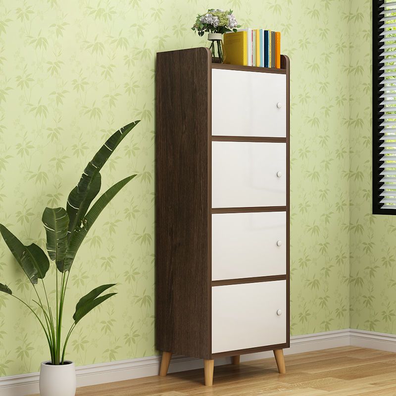 9.84" Wide Accent Cabinet Rectangle Contemporary Wooden Storage Cabinet