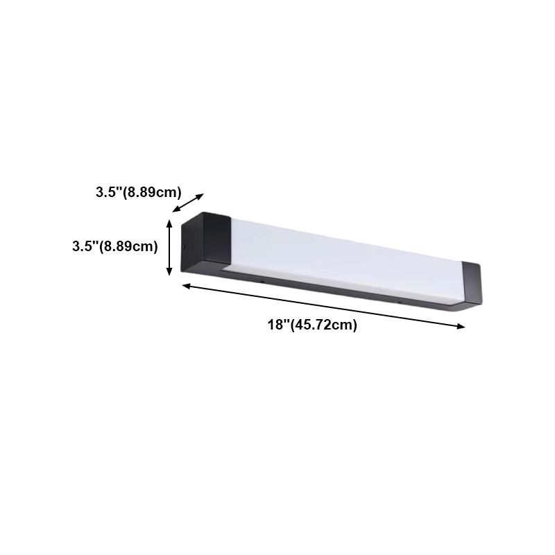 Minimalist Modern Style Vanity Wall Light Linear Vanity Light for Bathroom