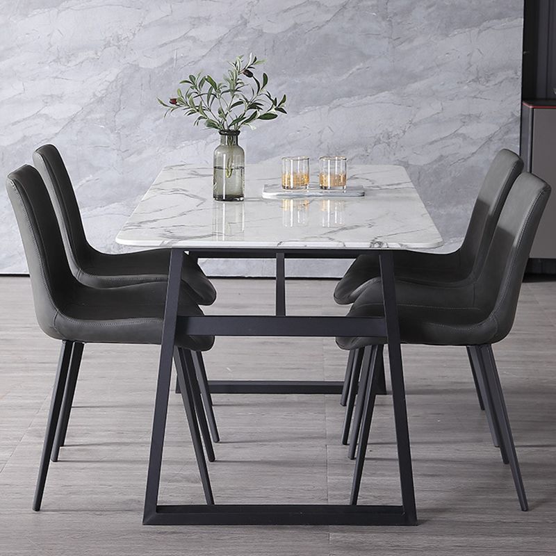 Dining Room Upholstered Chair Black Legs Parsons Dining Chair