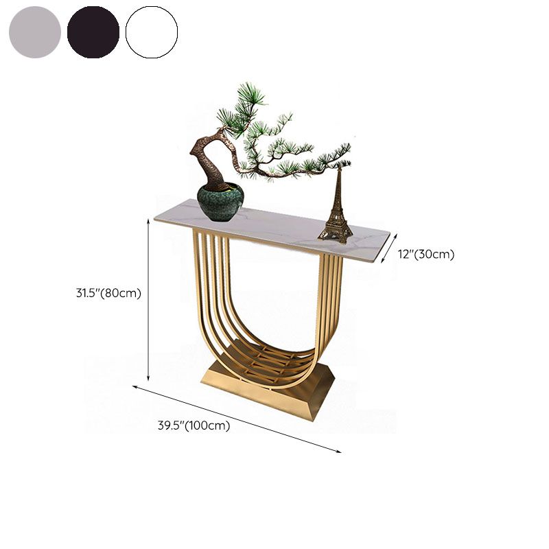 Glam Console Accent Table Antique Finish Rectangle Sofa Console Table