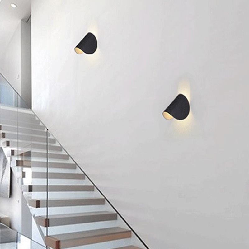 Modern Simple Iron Wall Light Arc Shape Rotatable Wall Lamp for Living Room