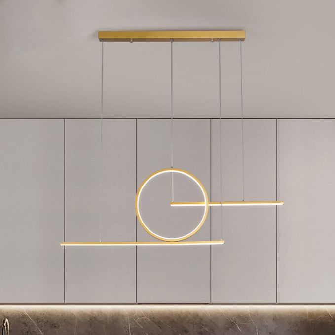 Ring Island Lighting Fixtures Aluminum Minimalism Pendant Lighting Fixtures for Restaurant