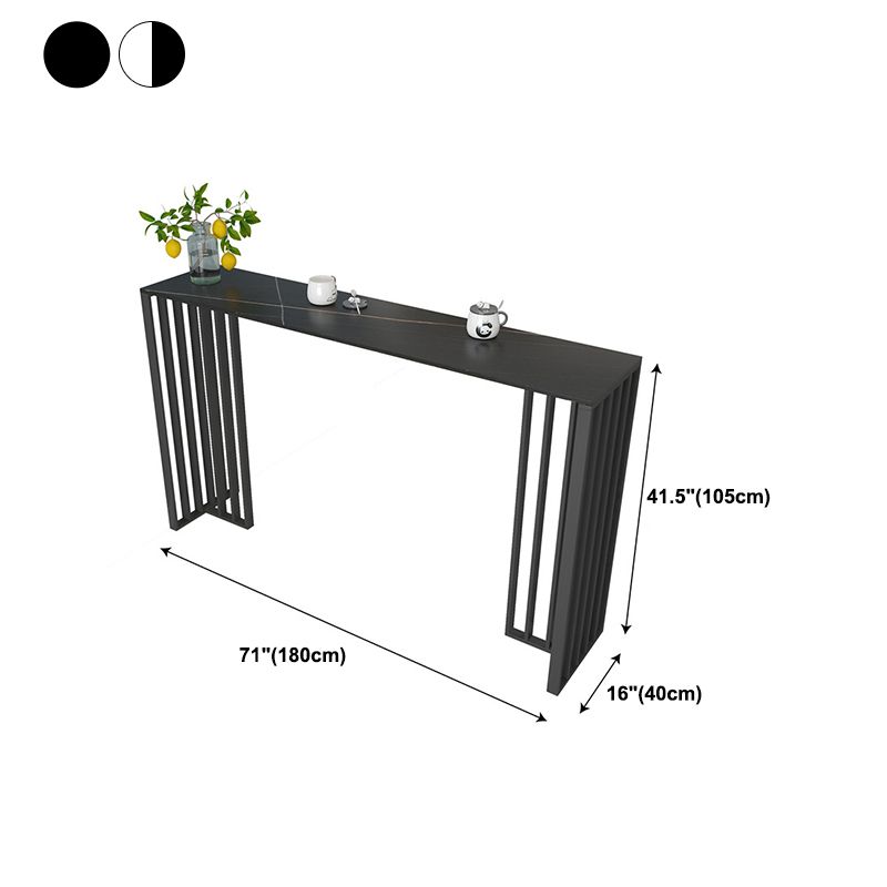 1/3/4 Pieces Glam Bar Table Set Matte Finish Sintered Stone Counter Set