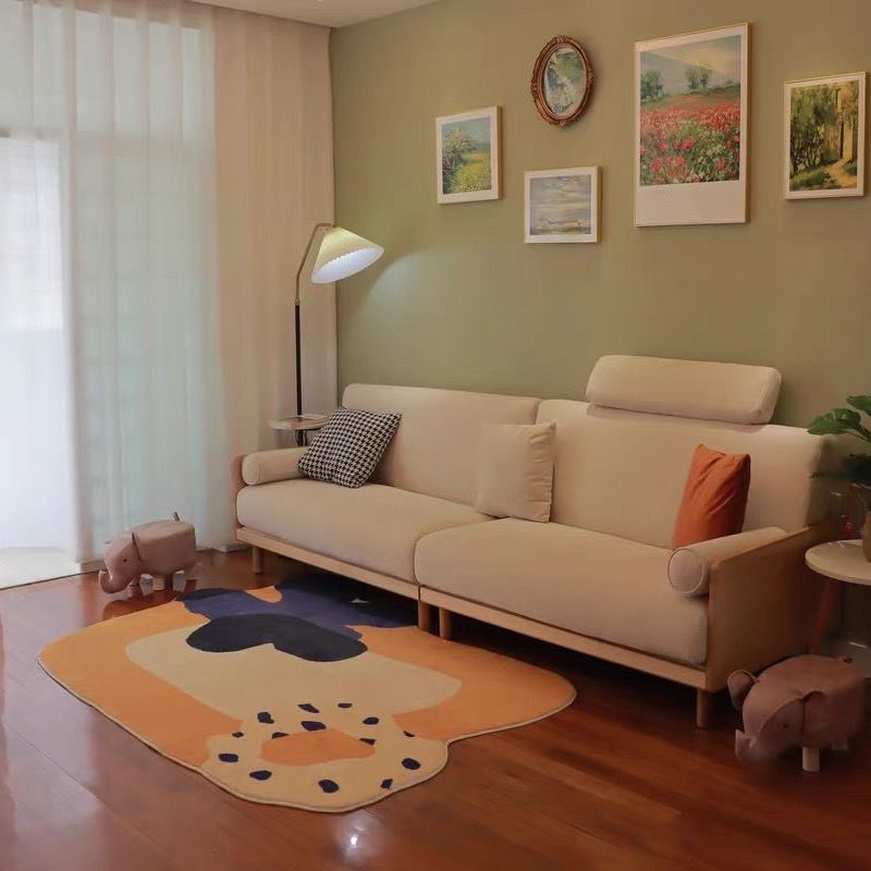 Tapis de bloc de couleur de nouveauté tapis moderne de Polyester tapis de zone amical d'animal familier pour la décoration à la maison