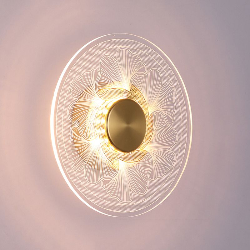 Simple Wall Lighting Fixture Circle Wall Light Sconce for Bedroom