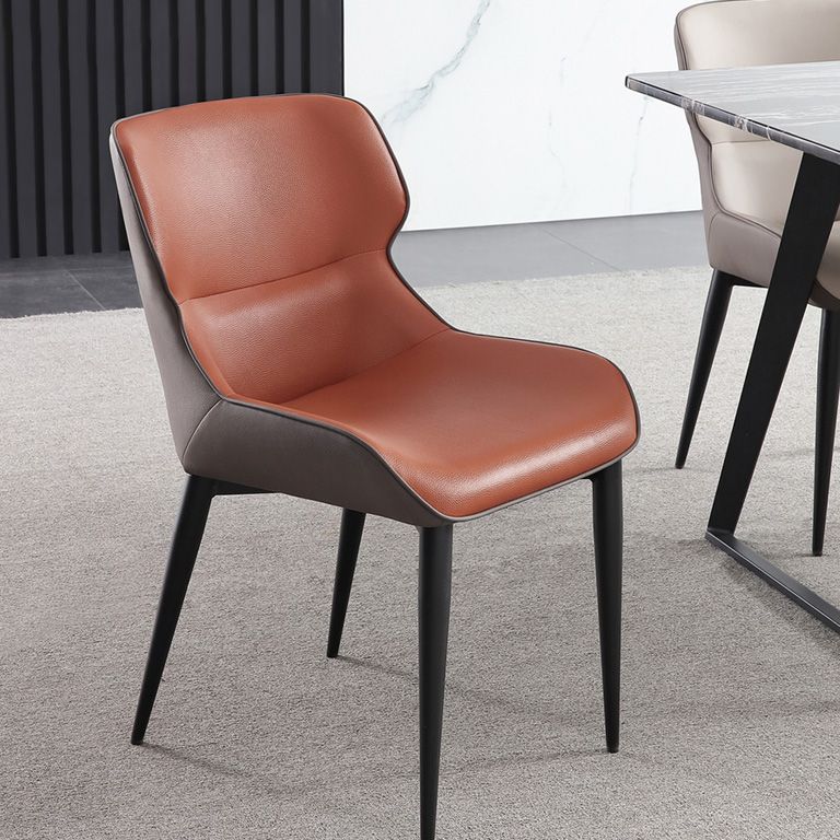 Upholstered Armless Dining Chair Modern Indoor-Outdoor Chair