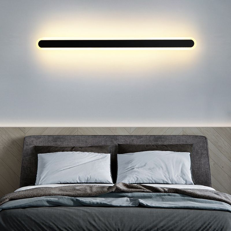 Nordic Style Wandleuchte gerade LED -Wandleuchte mit Metall für Hotel
