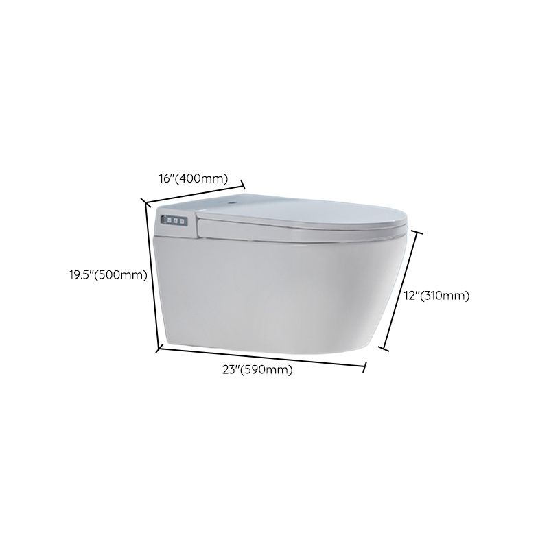 Contemporary Toilet Bowl One Piece Toilet Wall Mount Porcelain Flush Toilet