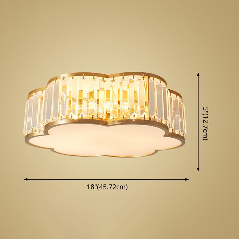 Accesorios de luz de techo de cristal minimalistas de iluminación de techo de cristal para Hallway