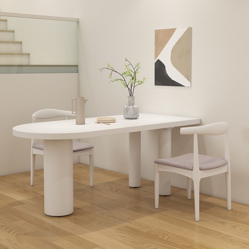 Solid Wood Contemporary Freeform Table Pine Wood Top Indoor Table for Dining Room