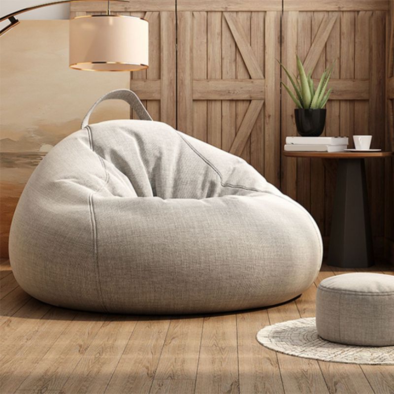 Contemporary Style Single Sofa Chair Fixed Back Armless Chair for Bedroom