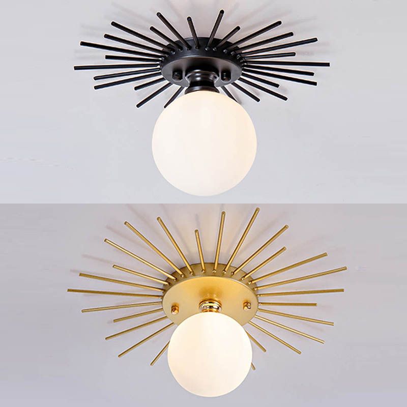 1-Luz del techo de cristal de montaje de vidrio de techo de cristal contemporáneo para Hallway