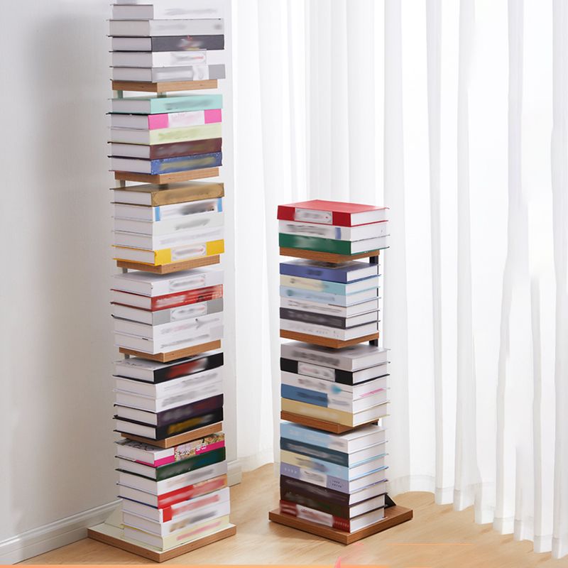 Contemporary Bookshelf Standard Engineered Wood Open Back Bookcase