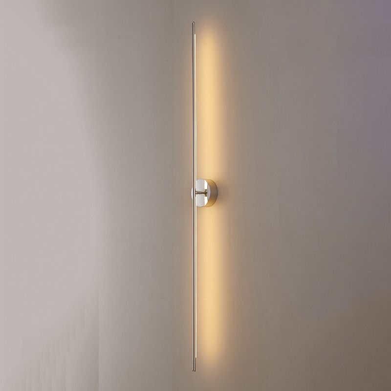 Metal Linear Shape Wall Light Modern 2 Lights Wall Mount Fixture