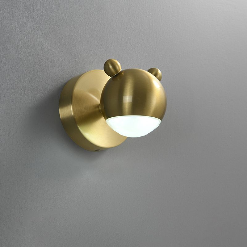 Mid-Century American Style Wall Mounted Vanity Lights Metal Vanity Wall Light Fixtures in Gold