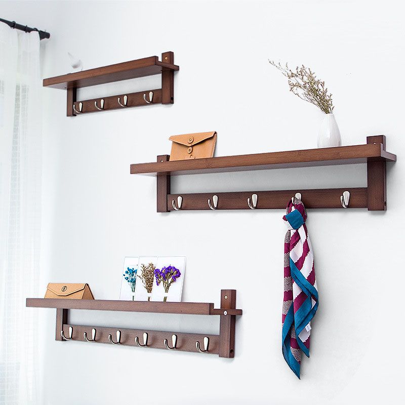 Wall Mounted Hall Stand Modern Simple Wooden Hall Stand with Hook