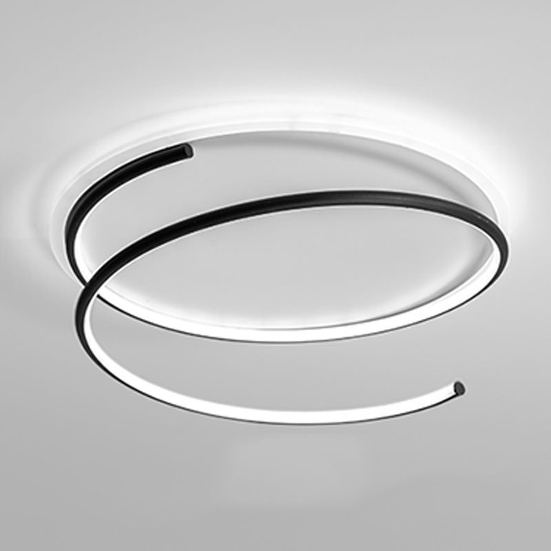 Lineare Form Deckenbefestigungen Moderne Stil Metall 2 Light Deckenbefestigungen Montiert