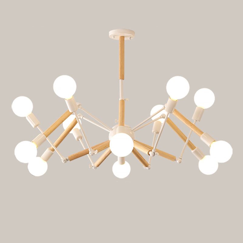 Spider Chandelier Light Fixtures Modern Multi-Head Hanging Pendant Lamps for Living Room