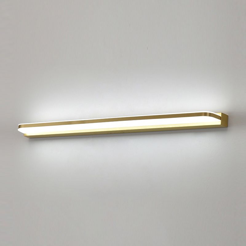 Modern Style Linear Shape Wall Lighting Metal 1 Light Sconces for Bathroom